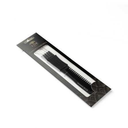 Ejik Professional Pieptan tip furculita, din carbon, pentru tapat si finisat, 19cm CB970