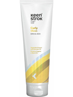 Keen Strok Curly Mask Masca hidratanta pentru par cret si ondulat, cu proteine vegetale si ulei de avocado 250ml