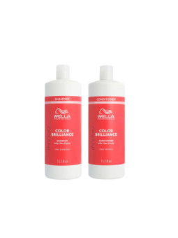 Wella Professionals Invigo Color Brilliance Set pentru Par Vopsit Fin/Normal Sampon 1000ml + Balsam 1000ml