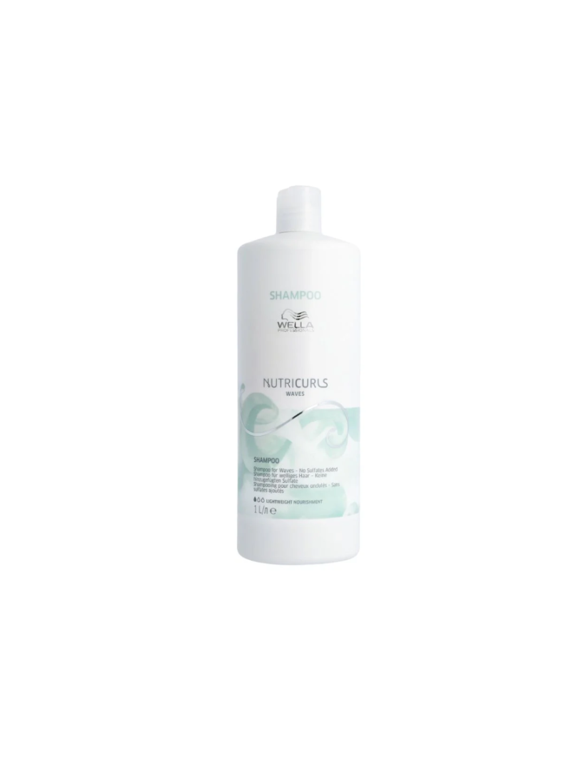 Wella Professionals Nutricurls Waves Shampoo Sampon fara sulfati pentru par ondulat 1000ml