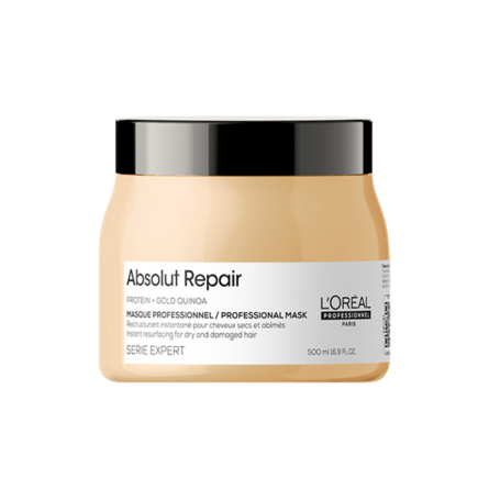 L'Oreal Professionnel Absolut Repair Protein + Gold Quinoa Masca pentru par deteriorat 500ml