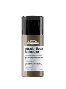 L'Oreal Professionnel Absolut Repair Molecular Leave-In Mask Tratament fara clatire pentru par deteriorat 100ml