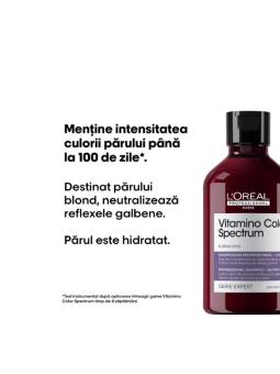 L'Oreal Professionnel Vitamino Color Spectrum Purple Shampoo Sampon nuantator pentru par blond 300ml