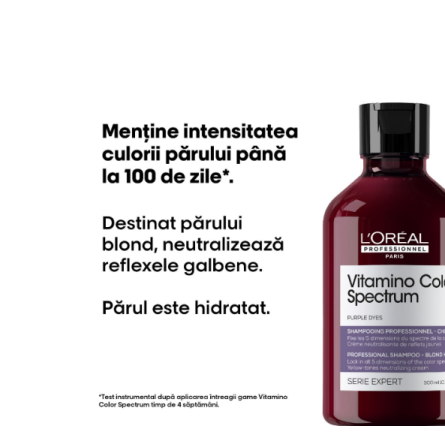 L'Oreal Professionnel Vitamino Color Spectrum Purple Shampoo Sampon nuantator pentru par blond 300ml