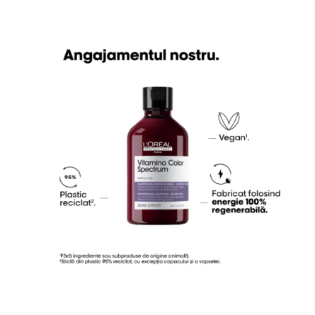 L'Oreal Professionnel Vitamino Color Spectrum Purple Shampoo Sampon nuantator pentru par blond 300ml